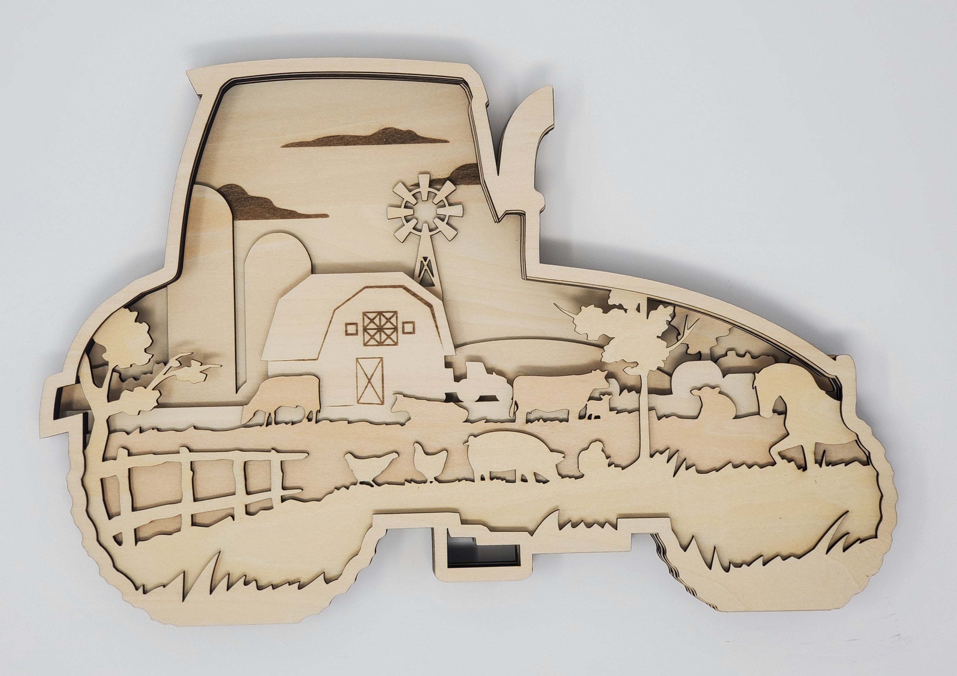 Farm Life Layered Wooden Art